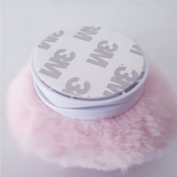 Soft Pink Fluffy Kitty Cat Face Design Phone Grip Holder - Picture 5 of 12